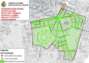 mappa strade derby reggiana