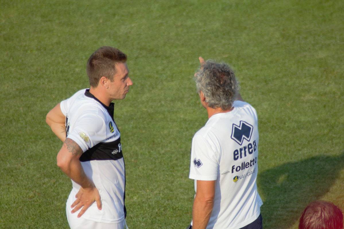 Cassano e Donadoni allenamento