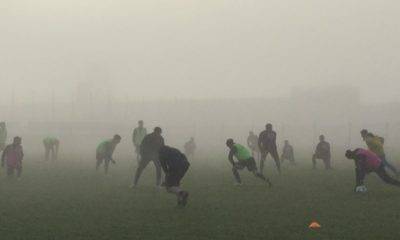 parma calcio allenamento nebbia