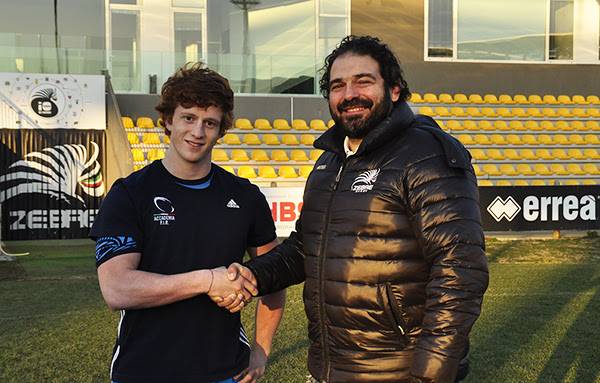 zebre panuzzi con il team manager de rossi