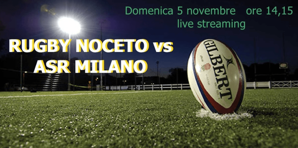 rugby noceto milano streaming