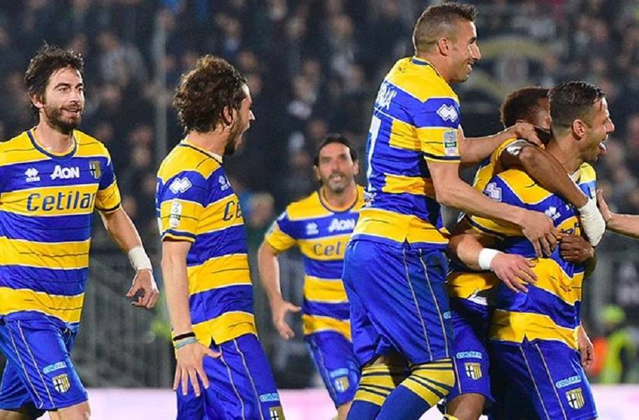 parma esultanza gol calaiò ad ascoli