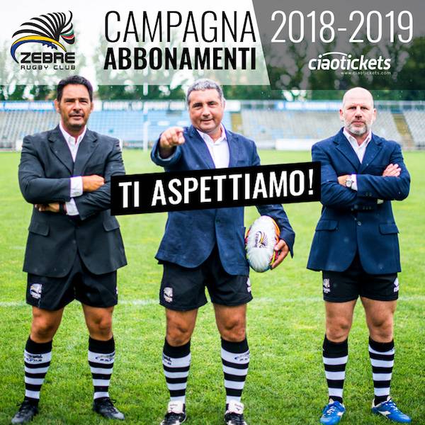 zebre abbonamento 2018 19