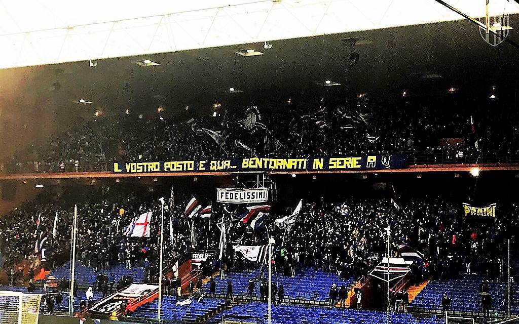 striscione tifosi sampdoria