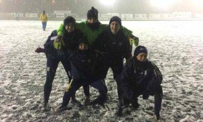 eccellenza femminile allenamento sulla neve a noceto 31 01 2019