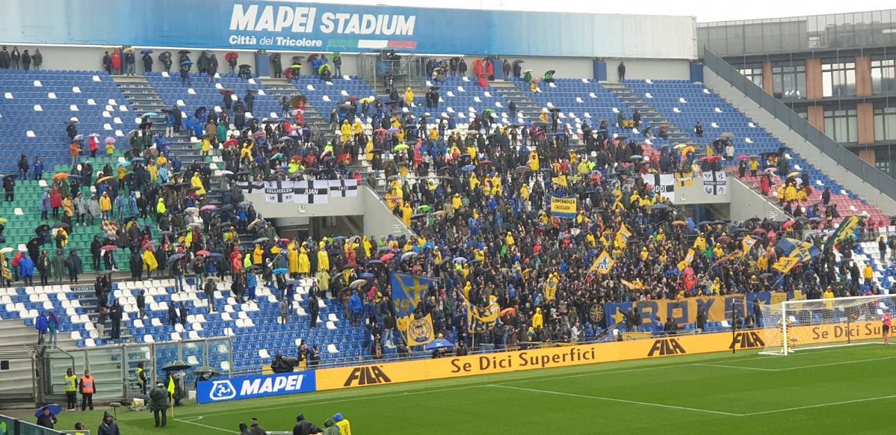 tifosi parma al mapei stadium vs sassuolo