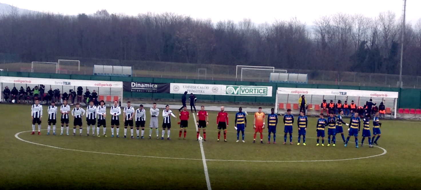 udinese parma PRIMAVERA ingresso in campo 18 01 2020