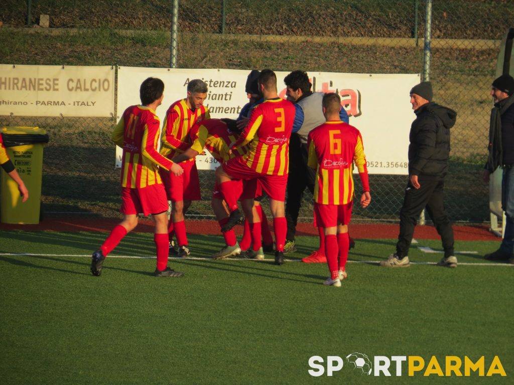36. Esultanza gol Castelluzzo in Carignano Fiore Pallavicino 2 1