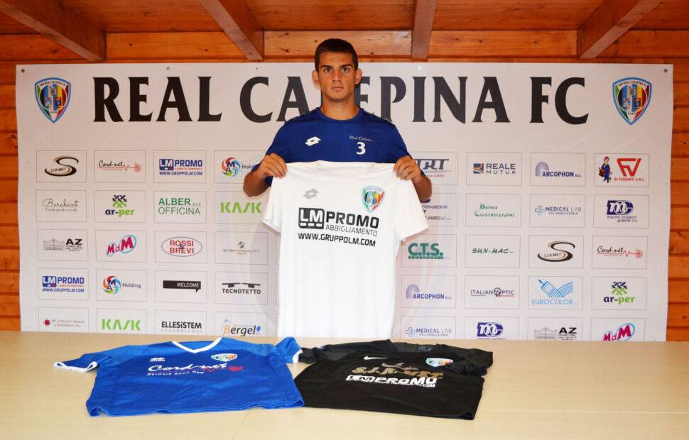 Alessandro Battini nella foto con la maglia del Real Calepina nuovo acquisto del Borgo San Donnino