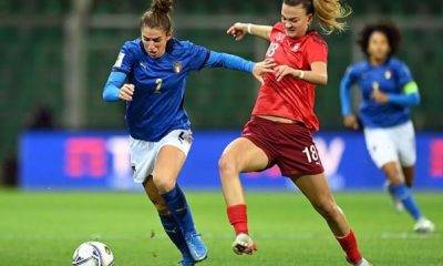 italia femminile calcio vs svizzera figc