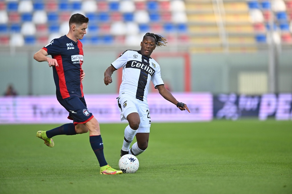 coulibaly in crotone vs parma serie b