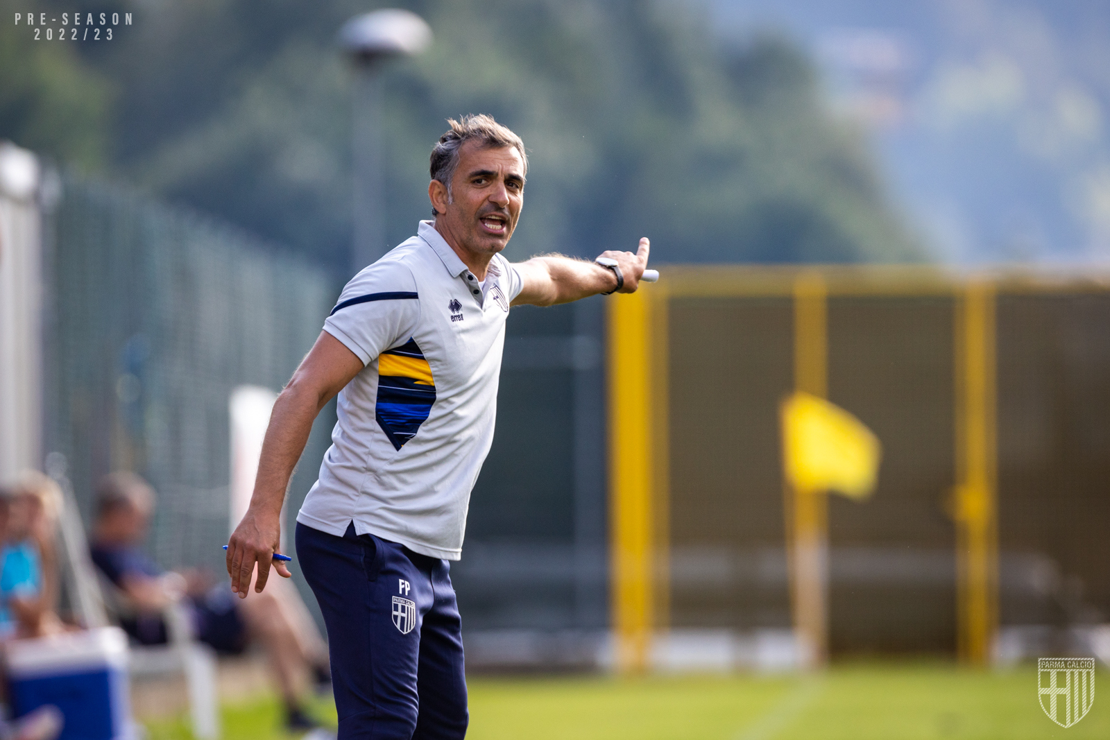 Mister Fabio Pecchia nellamichevole Sampdoria Parma 1 1 del 16 luglio 2022