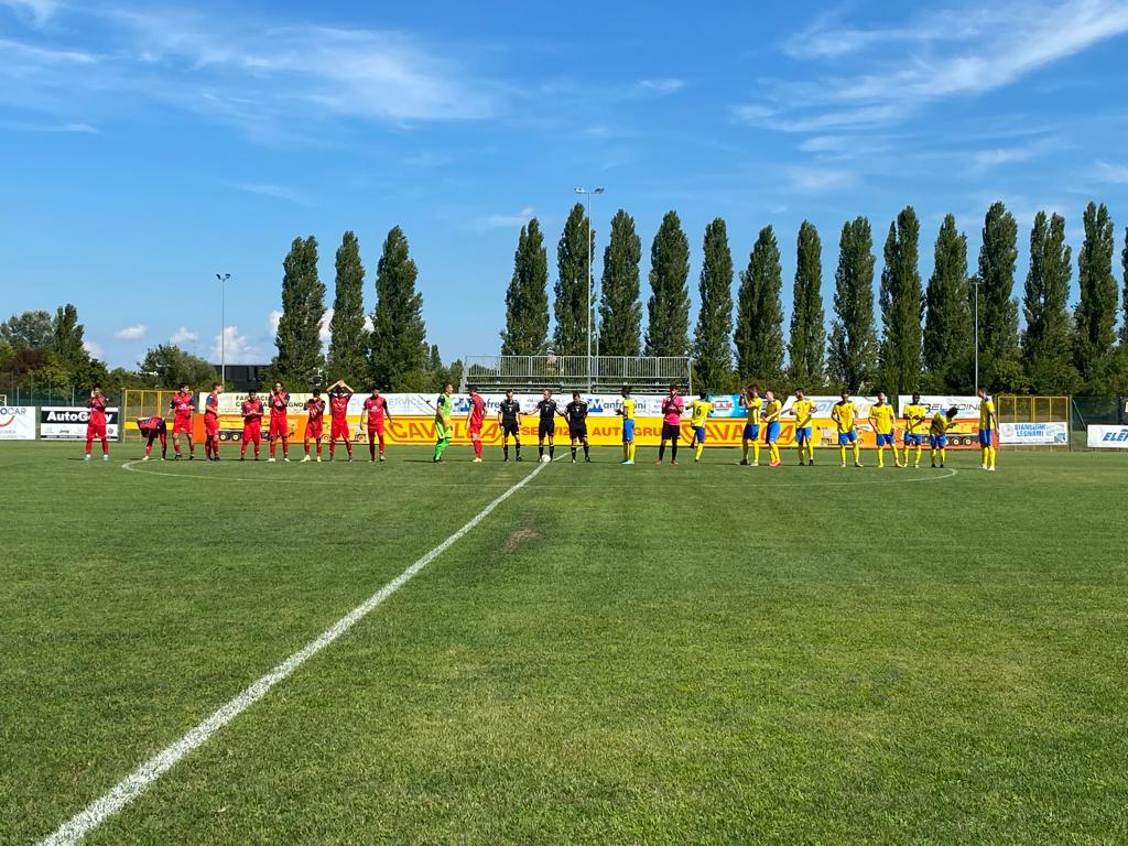 Ingresso in campo di Bagnolese Salsomaggiore 1° turno Coppa Italia Serie D 2022 2023