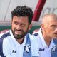 Lallenatore Fabio Grosso e il suo vice Stefano Morrone sulla panchina del Frosinone Serie B 2022 2023