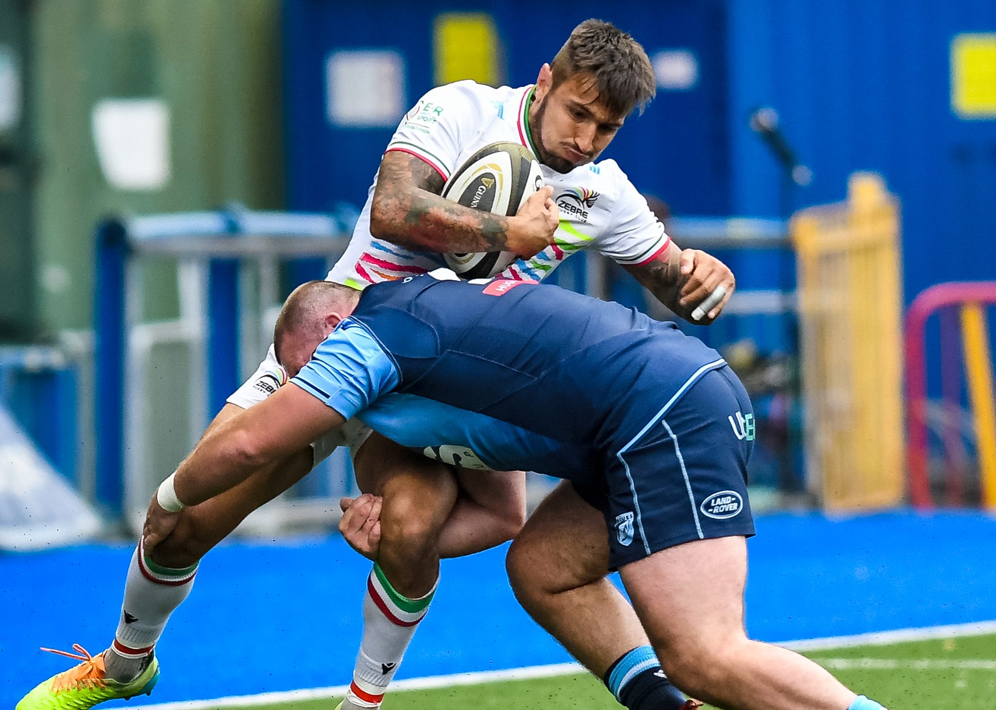 Zebre Rugby in azione al Cardiff Arms Park Inpho e1662668402428