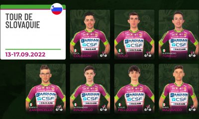 formazione Bardiani CSF al Tour de Slovaquie
