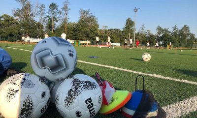 palloni allenamenti calcio dilettanti campo sintetico collecchio