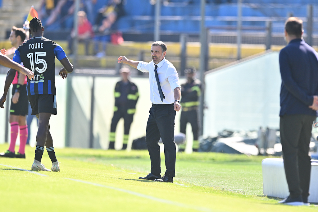 Mister Fabio Pecchia in Pisa Parma 0 0 8a giornata Serie B 2022 2023 1