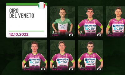 formazione Bardiani Csf Faizane al Giro del Veneto 12ott2022