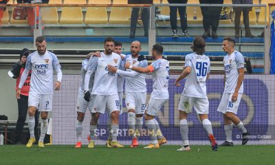 Parma Benevento 0 1 esultanza Benevento dopo il gol