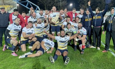 rugby noceto esultanza dopo vittoria contro rugby parma