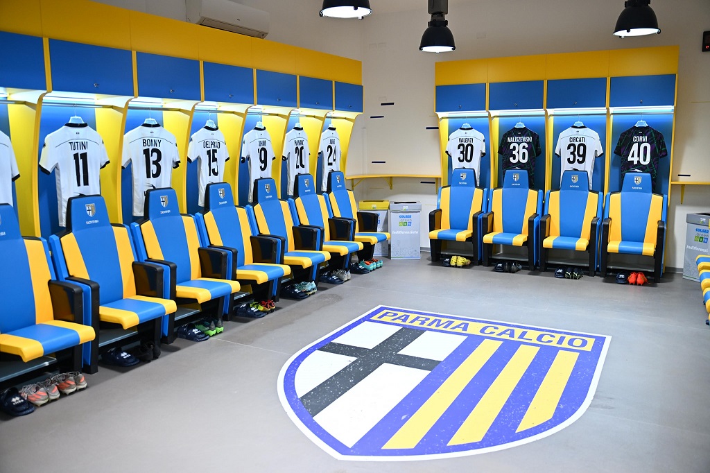 spogliatoio parma calcio tardini