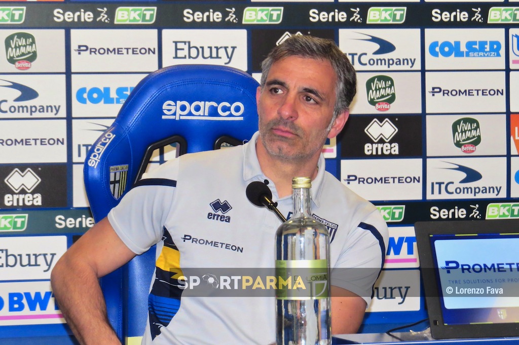 Il mister del Parma Calcio Fabio Pecchia in conferenza stampa 24 feb2023
