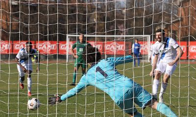 Il gol su rigore di Francesco Delporto in Borgo San Donnino Real Formigine 1 0 30a giornata Eccellenza 2022 2023