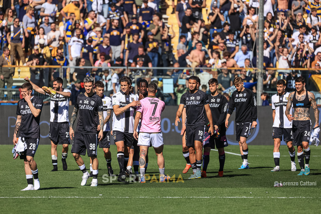 fine partita di Parma Palermo 2 1 31a giornata Serie B 2022 2023