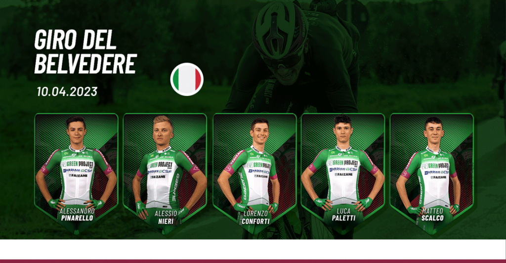 formazione Bardiani CSF al Giro del Belvedere 10.04.2023