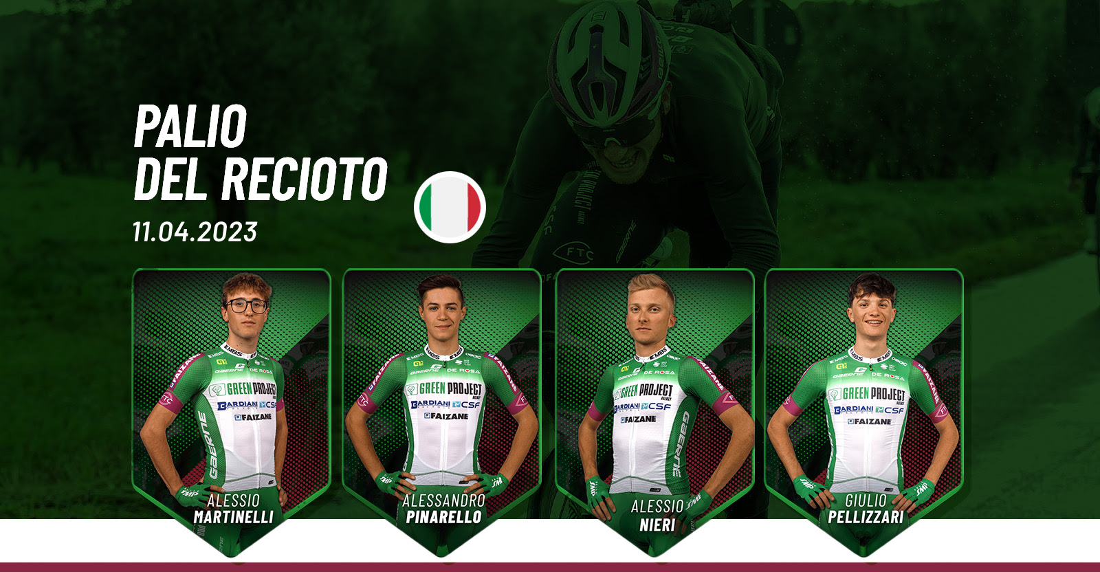 formazione Bardiani CSF al Palio del Recioto 11.04.2023