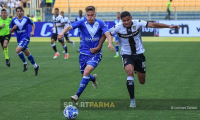 Simon Sohm in azione in Parma Brescia 2 0 36a giornata Serie B 2022 2023