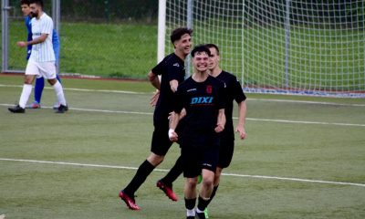 Team Traversetolo Terme Monticelli 2 0 spareggio retrocessione Promozione 2022 2023 Daniele Napolitano esulta dopo il gol