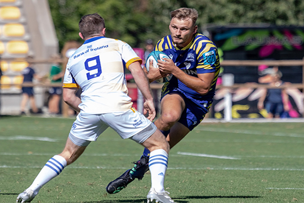 Richard Kriel Zebre Parma in azione contro il Leinster Foto Fabio Castelvetri