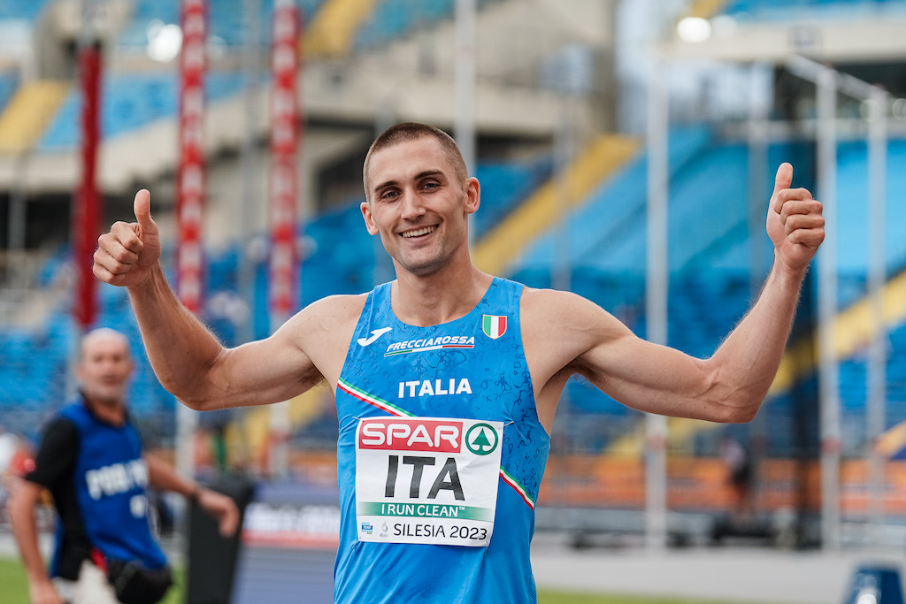 Tobia Bocchi salto triplo primo classificato agli European Games Silesia 2023 Foto GRANAFIDAL