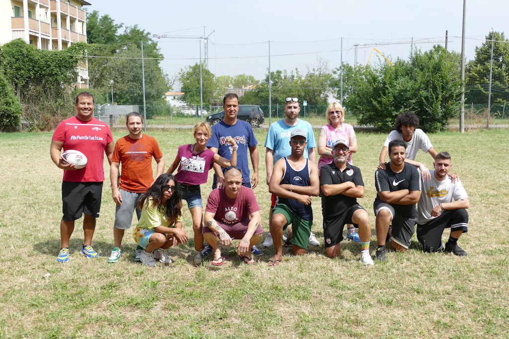 Rugby Colorno in visita alla Comunita La Quercia