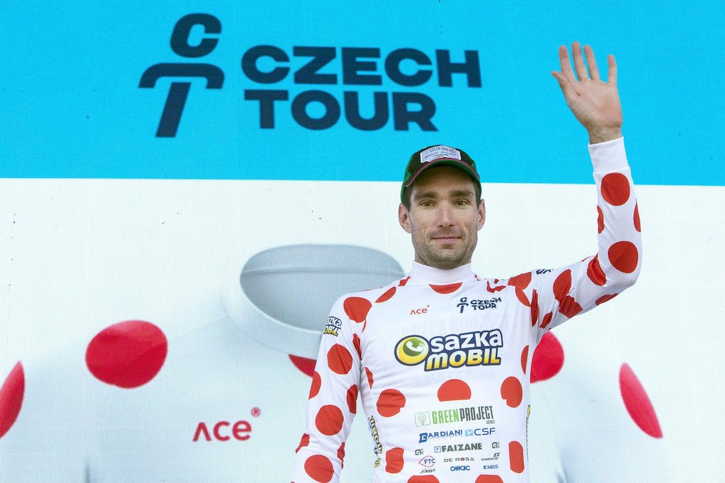 Samuele Zoccarato Bardiani Csf Faizane maglia a pois al Czech Tour