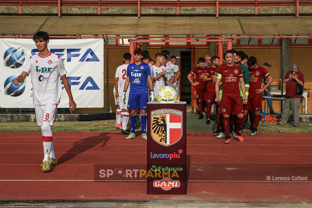 4a edizione Memorial Nino Rastelli con Fidentina Piacenza U19 e Parma U18 30.08.2023 ingresso in campo Fidentina e Piacenza
