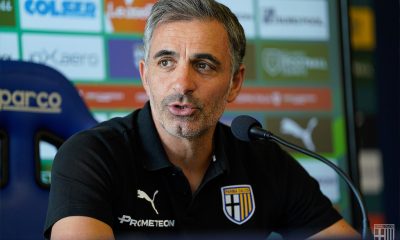 Fabio Pecchia mister Parma in conferenza stampa