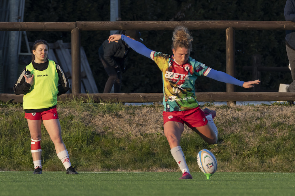 Veronica Madia in azione con la amglia delle Furie Rosse Rugby Colorno