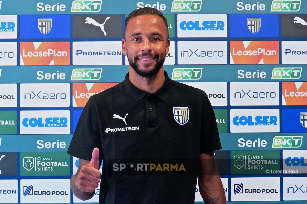 conferenza stampa del centrocampista del Parma Hernani Junior 17 agosto 2023 2