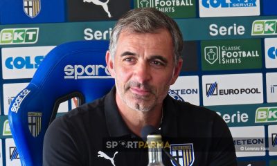 lallenatore del Parma Fabio Pecchia nella conferenza stampa di sabato 19 agosto 2023