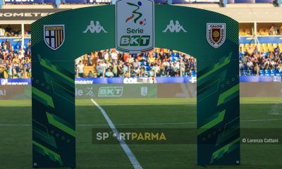 Parma Reggiana 0 0 4a giornata Serie B 2023 2024 pannello Lega BKT ingresso del derby