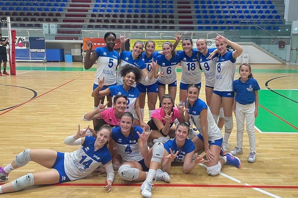 Galaxy Volley dopo la vittoria su Top Volley Villafranca