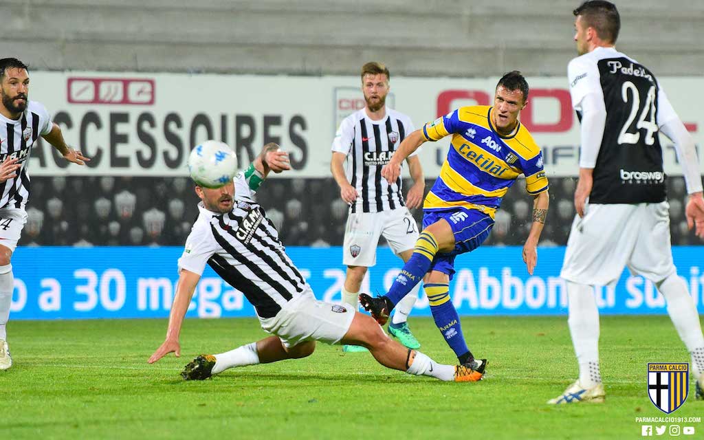 Luca Siligardi in Ascoli Parma 0 1 Serie B 2017 2018