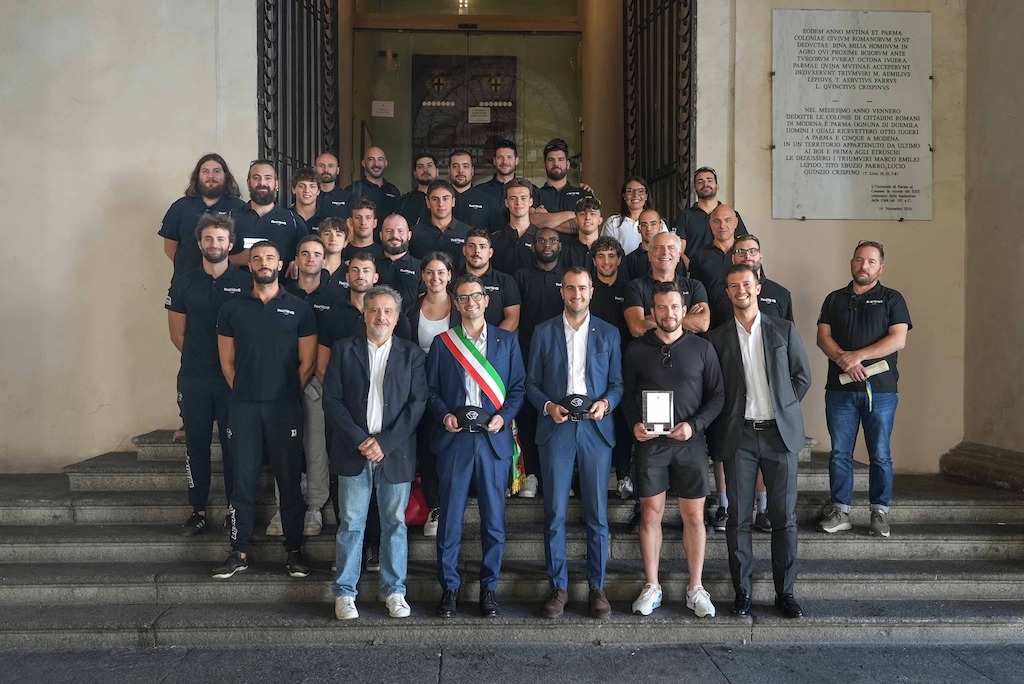 Parma Panthers premiati in Comune a Parma