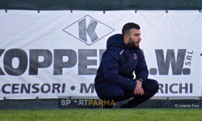 Felino Carignano 4 0 12a giornata Promozione 2023 2024 mister Nicholas Rizzelli accovacciato