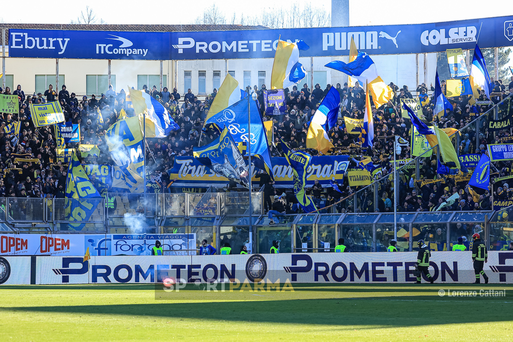Parma Modena 1 1 14a giornata Serie B 2023 2024 settore ospiti