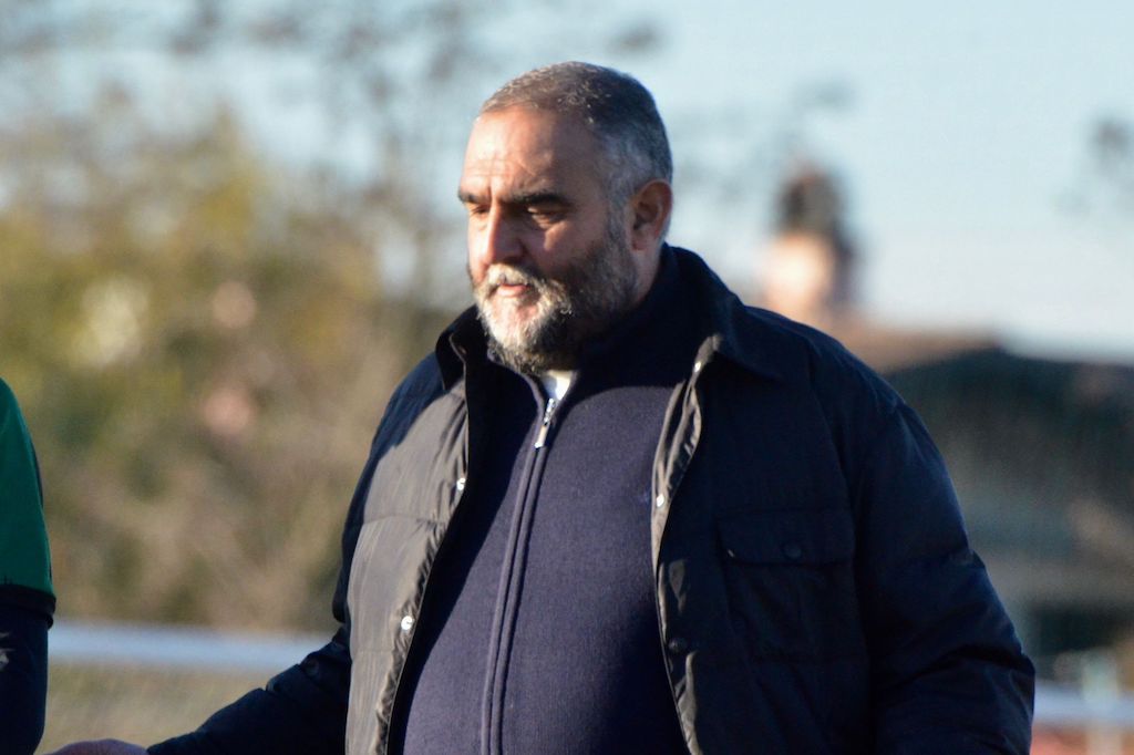mister Simone Bertani in Sarmatese Il Cervo 0 0 14a giornata Promozione 2023 2024 1