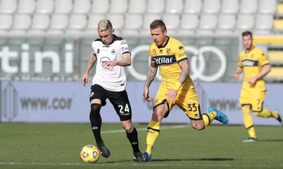 Nahuel Estevez e Juraj Kucka in Spezia Parma 2 2 Serie A 2020 2021